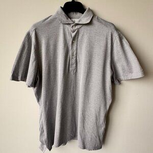 Emanuel Berg Modern Fit Cotton Short Sleeve Polo Shirt Grey